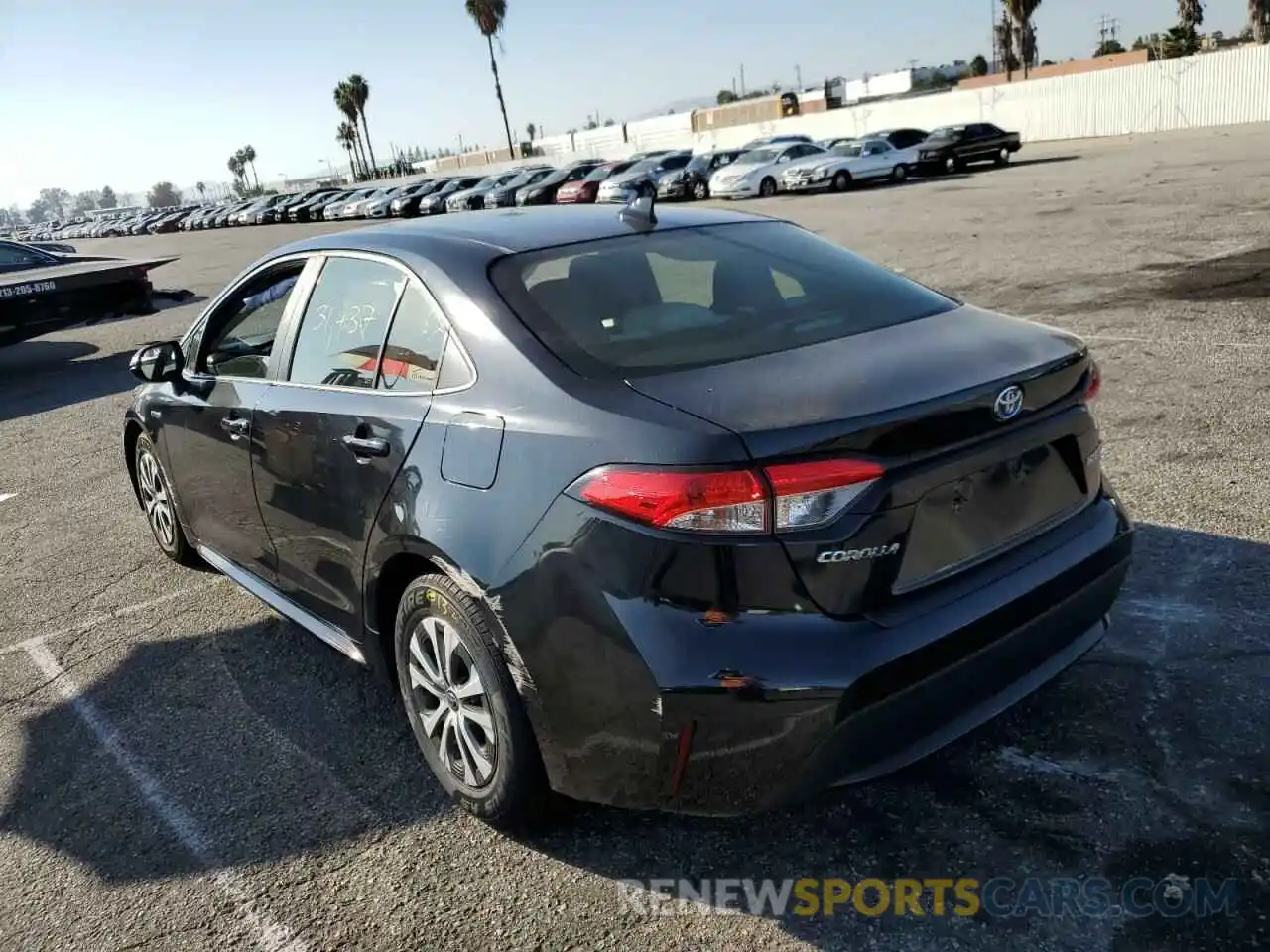 3 Photograph of a damaged car JTDEBRBE5LJ008235 TOYOTA COROLLA 2020