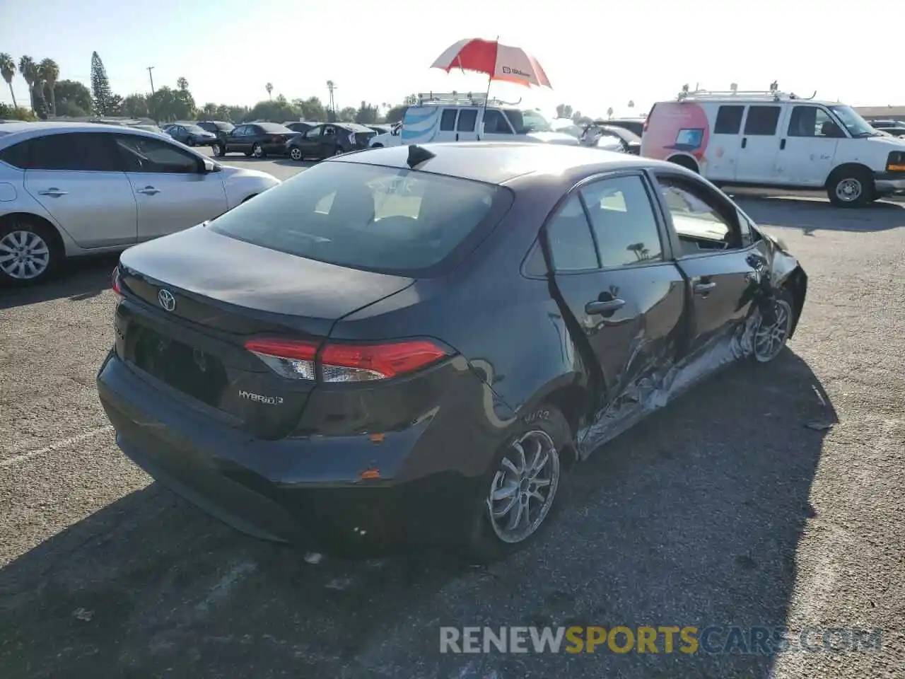 4 Photograph of a damaged car JTDEBRBE5LJ008235 TOYOTA COROLLA 2020