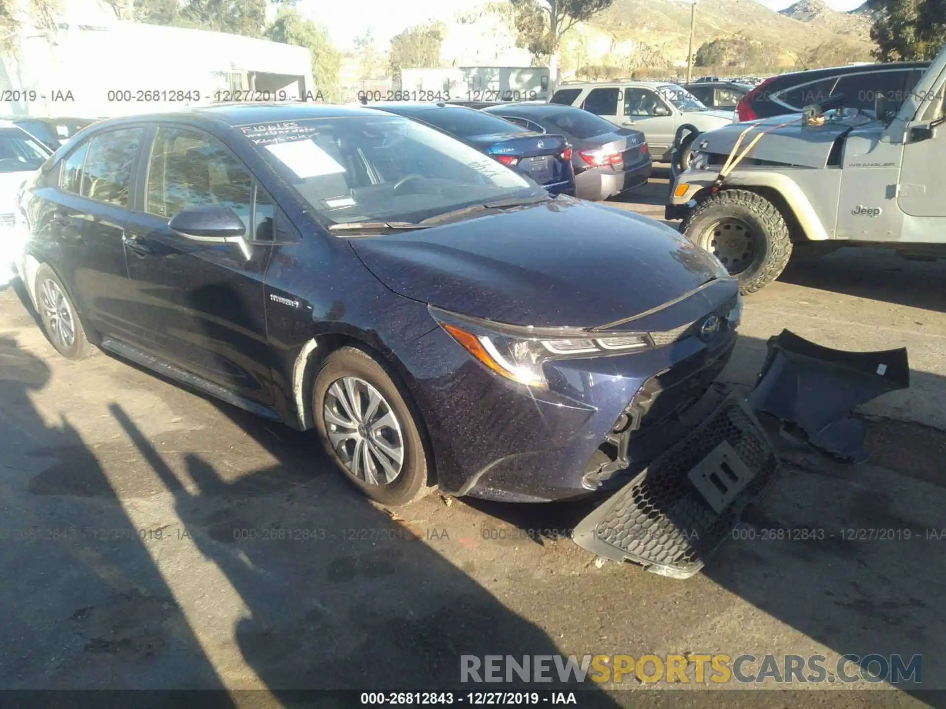 1 Photograph of a damaged car JTDEBRBE5LJ008249 TOYOTA COROLLA 2020