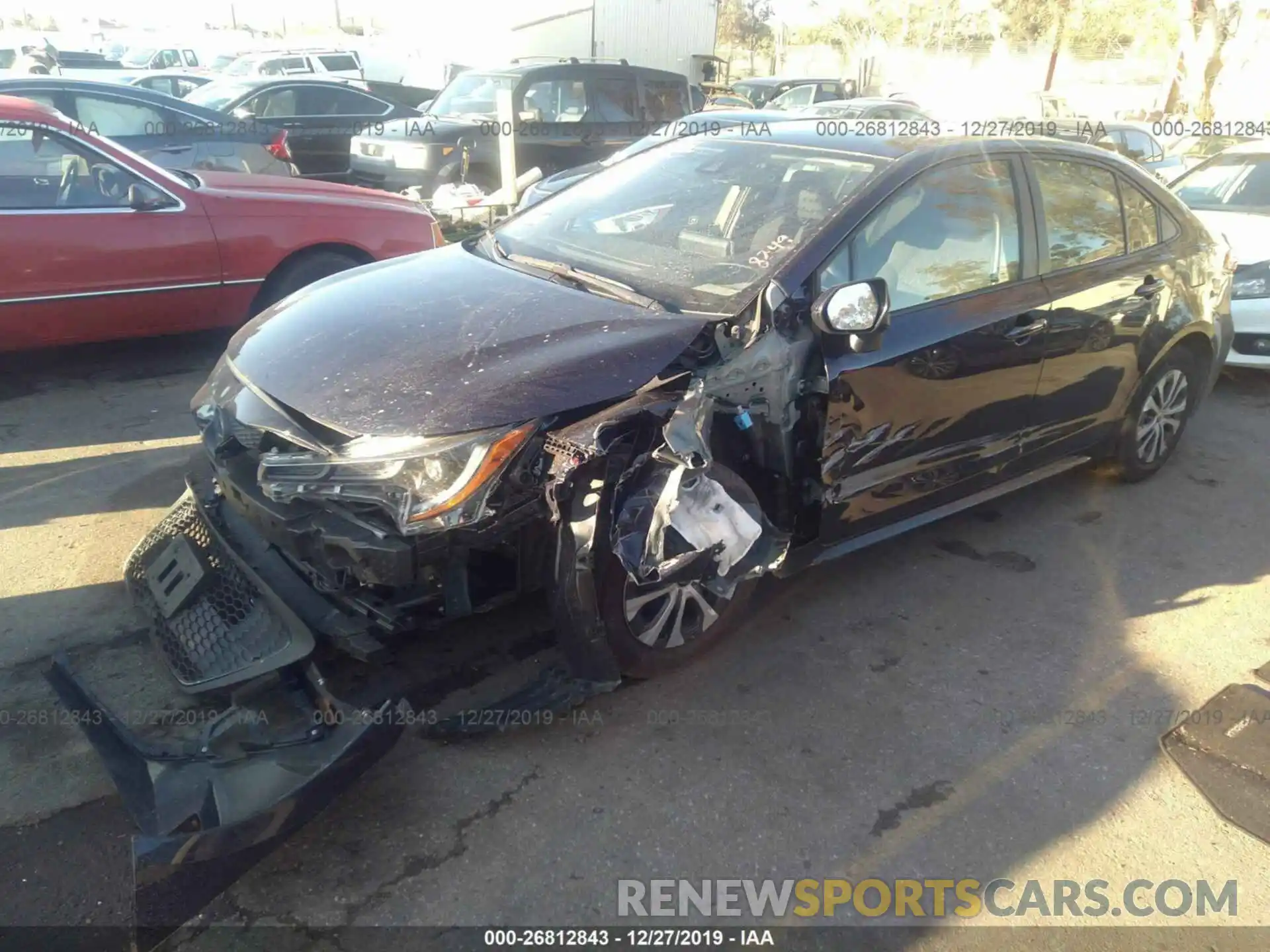 2 Photograph of a damaged car JTDEBRBE5LJ008249 TOYOTA COROLLA 2020