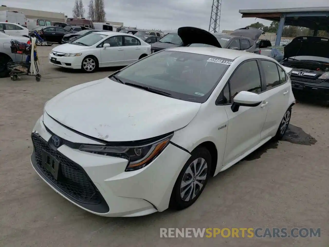 2 Photograph of a damaged car JTDEBRBE5LJ009045 TOYOTA COROLLA 2020