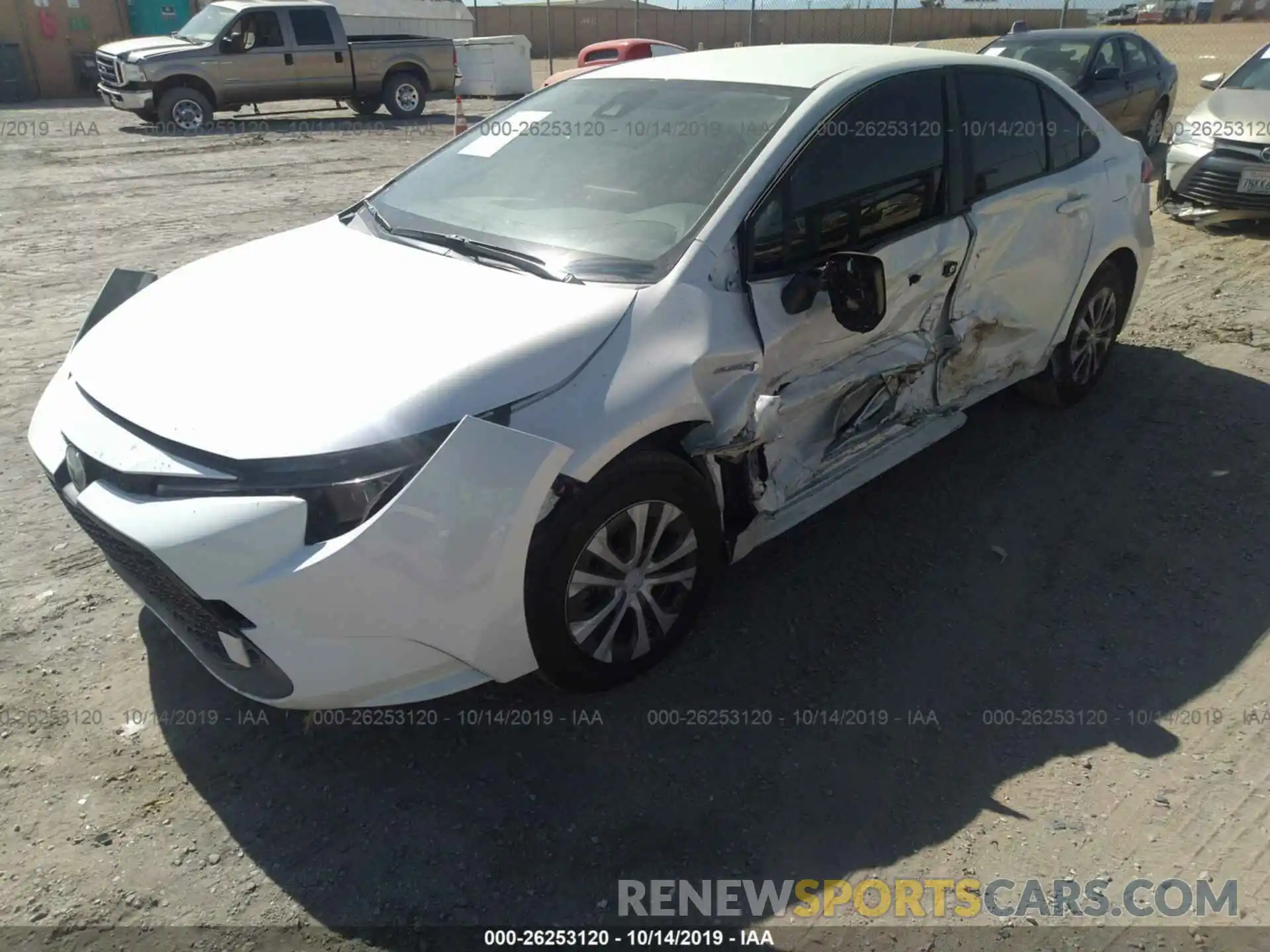 2 Photograph of a damaged car JTDEBRBE5LJ009868 TOYOTA COROLLA 2020