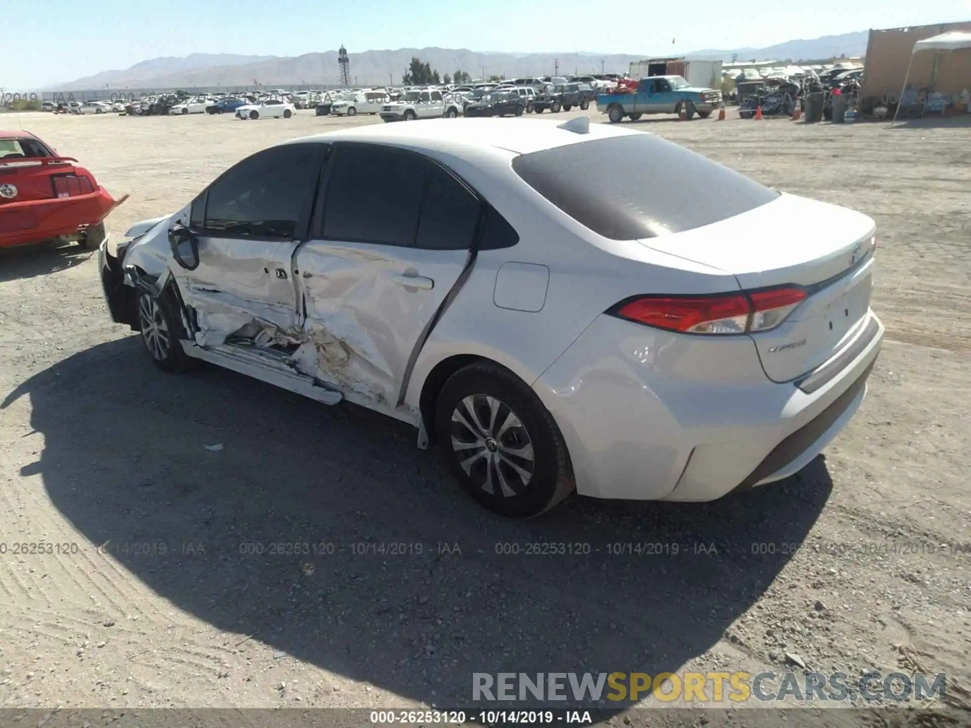 3 Photograph of a damaged car JTDEBRBE5LJ009868 TOYOTA COROLLA 2020