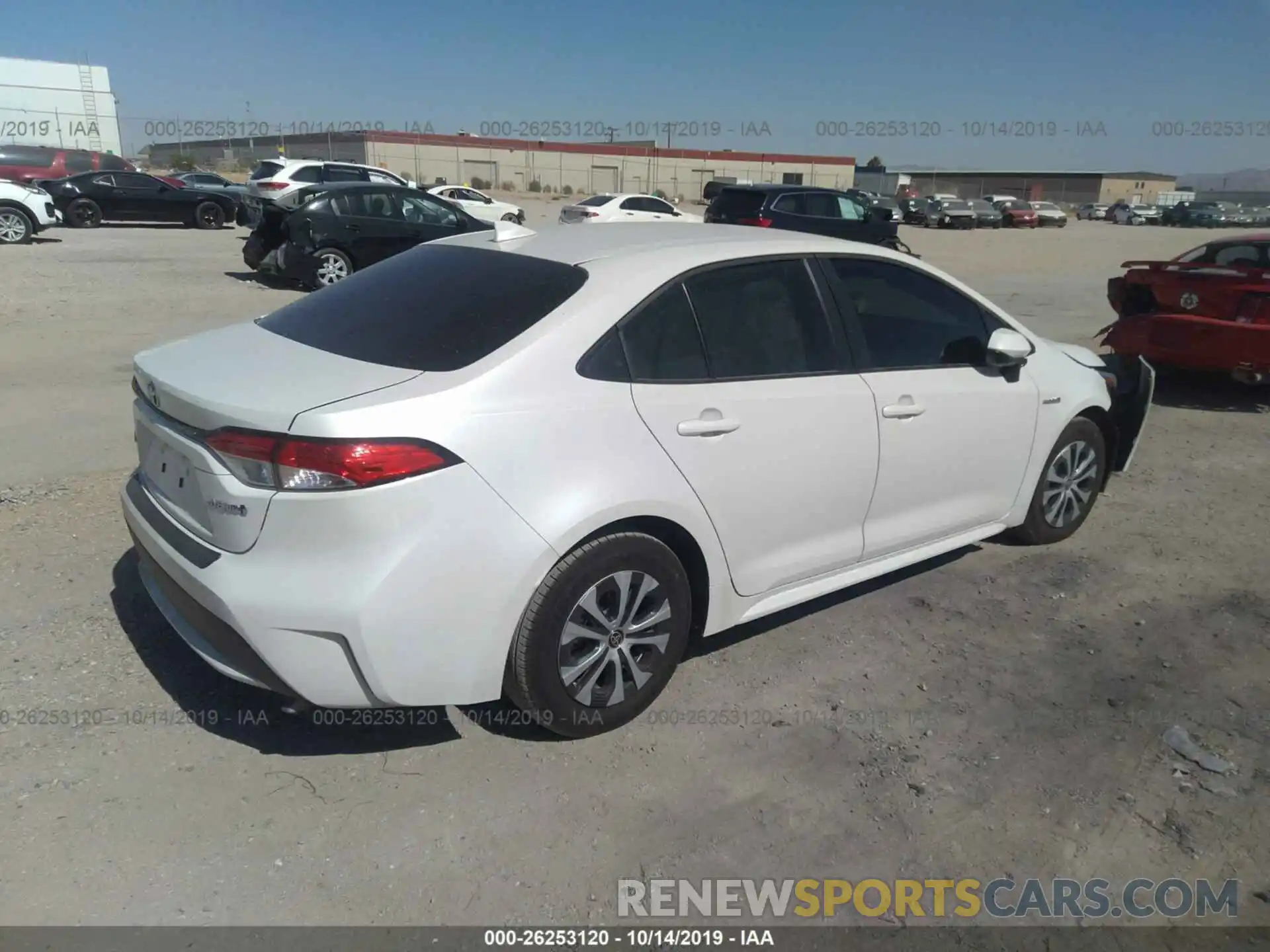 4 Photograph of a damaged car JTDEBRBE5LJ009868 TOYOTA COROLLA 2020