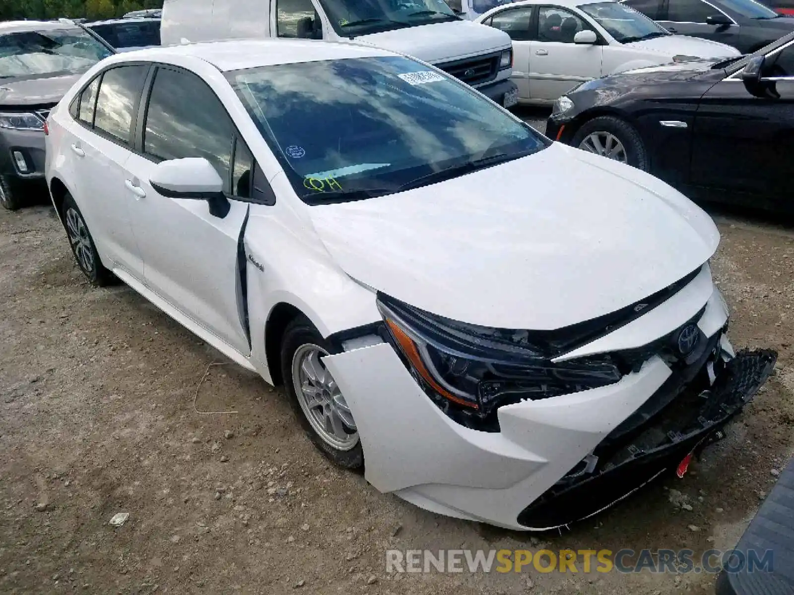 1 Photograph of a damaged car JTDEBRBE5LJ009871 TOYOTA COROLLA 2020