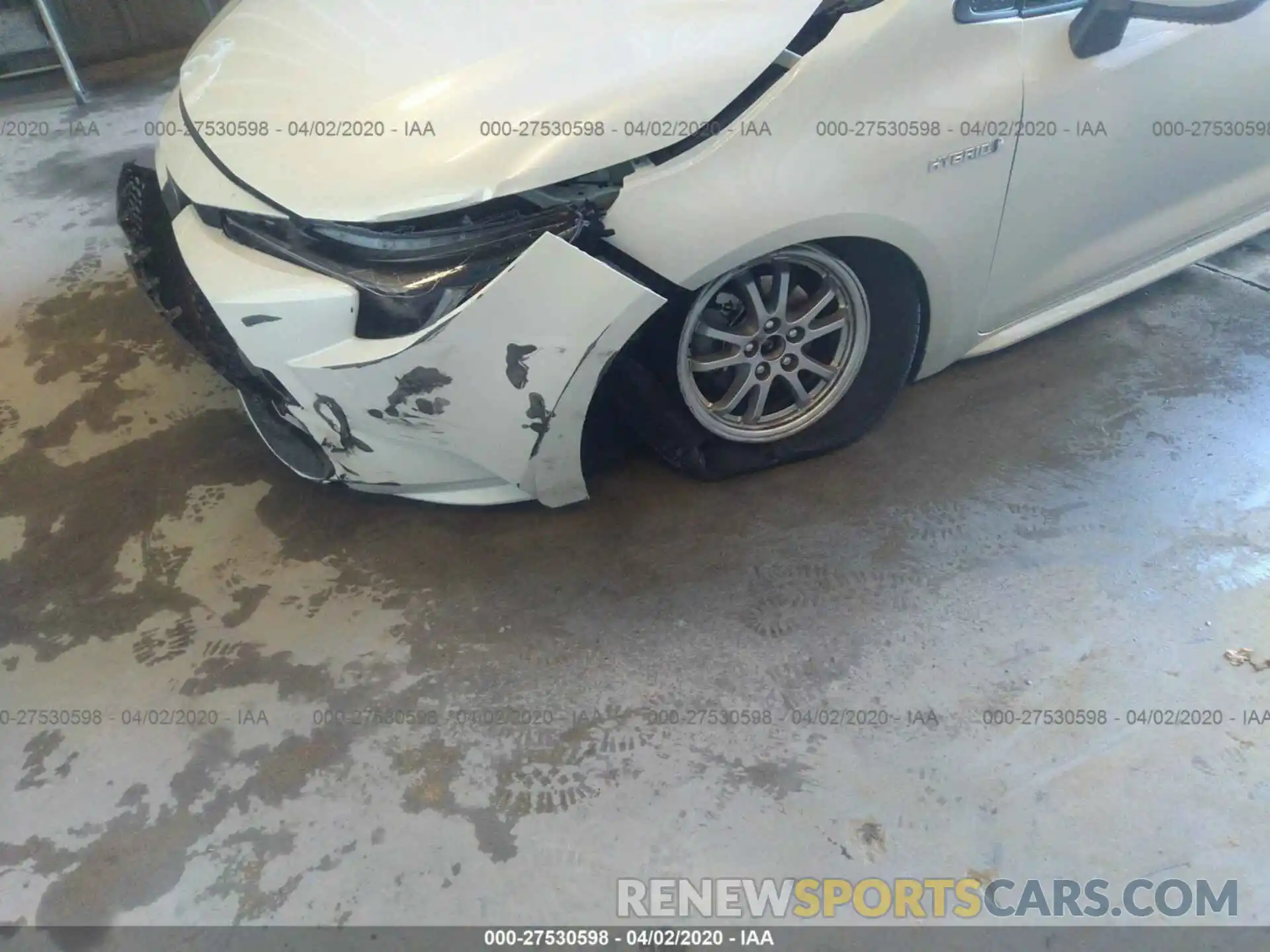 6 Photograph of a damaged car JTDEBRBE5LJ010311 TOYOTA COROLLA 2020