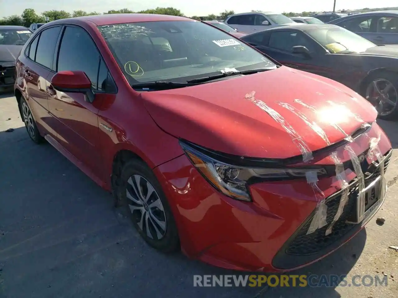 1 Photograph of a damaged car JTDEBRBE5LJ011216 TOYOTA COROLLA 2020