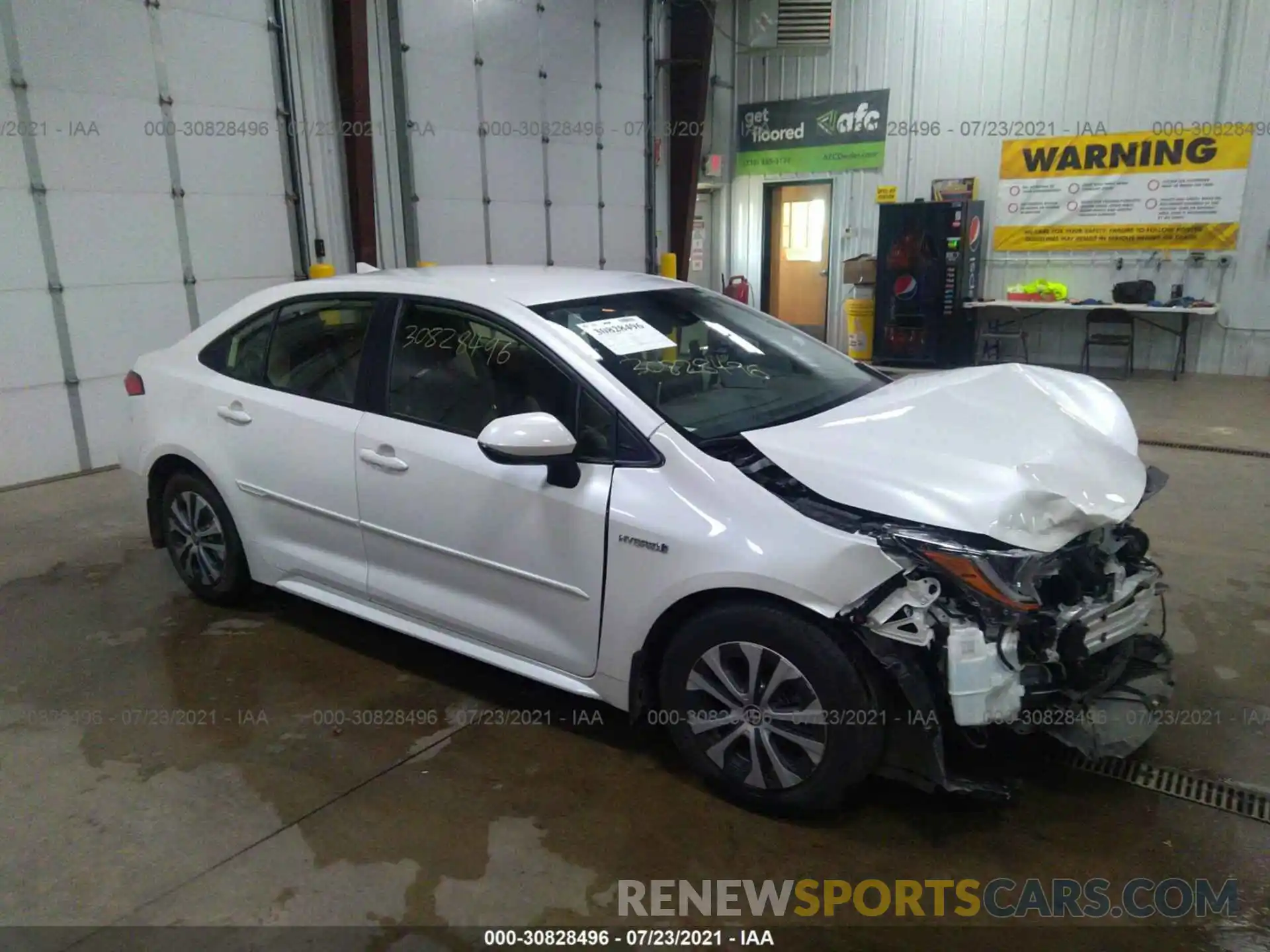 1 Photograph of a damaged car JTDEBRBE5LJ011412 TOYOTA COROLLA 2020