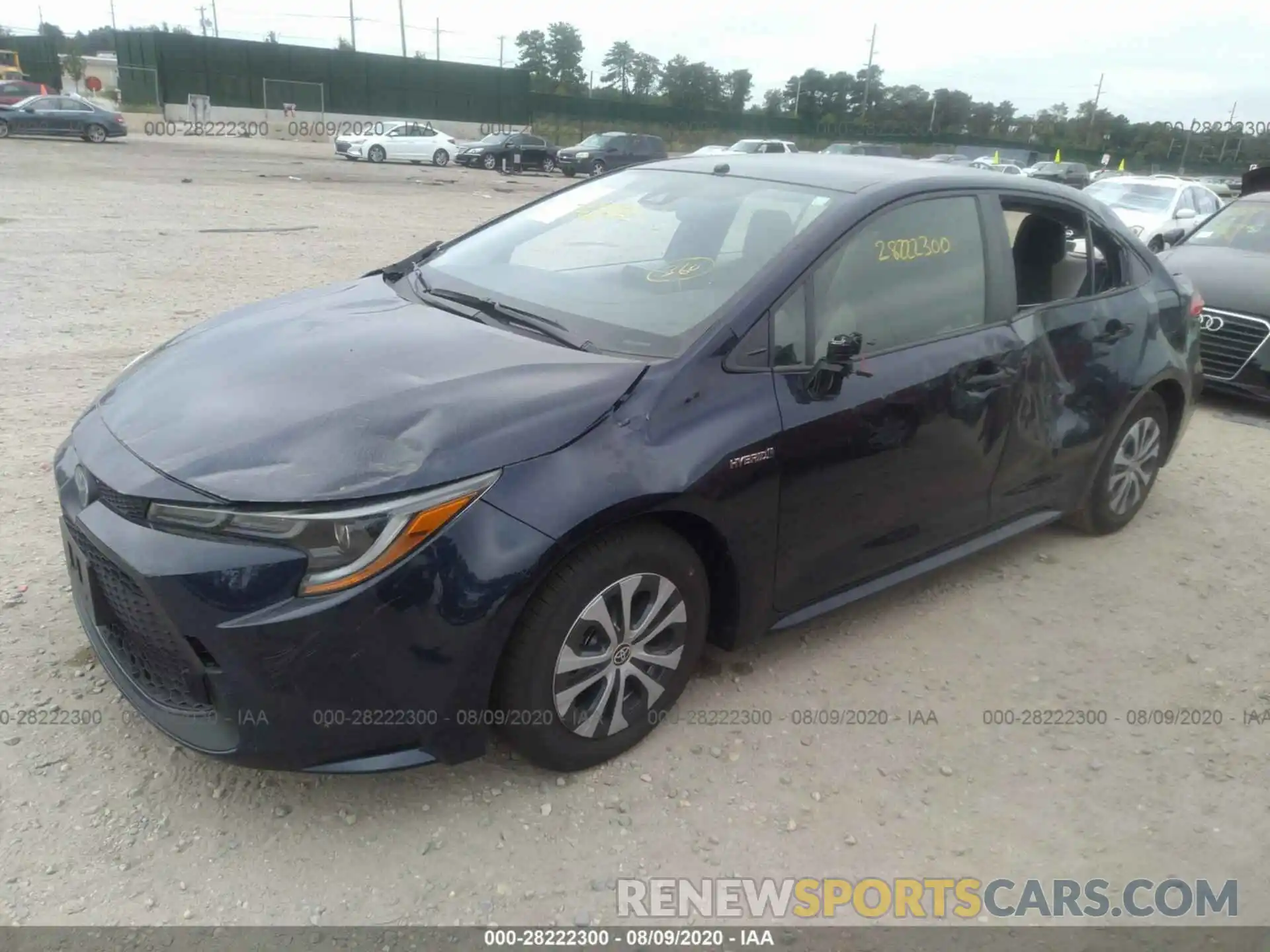 2 Photograph of a damaged car JTDEBRBE5LJ011801 TOYOTA COROLLA 2020