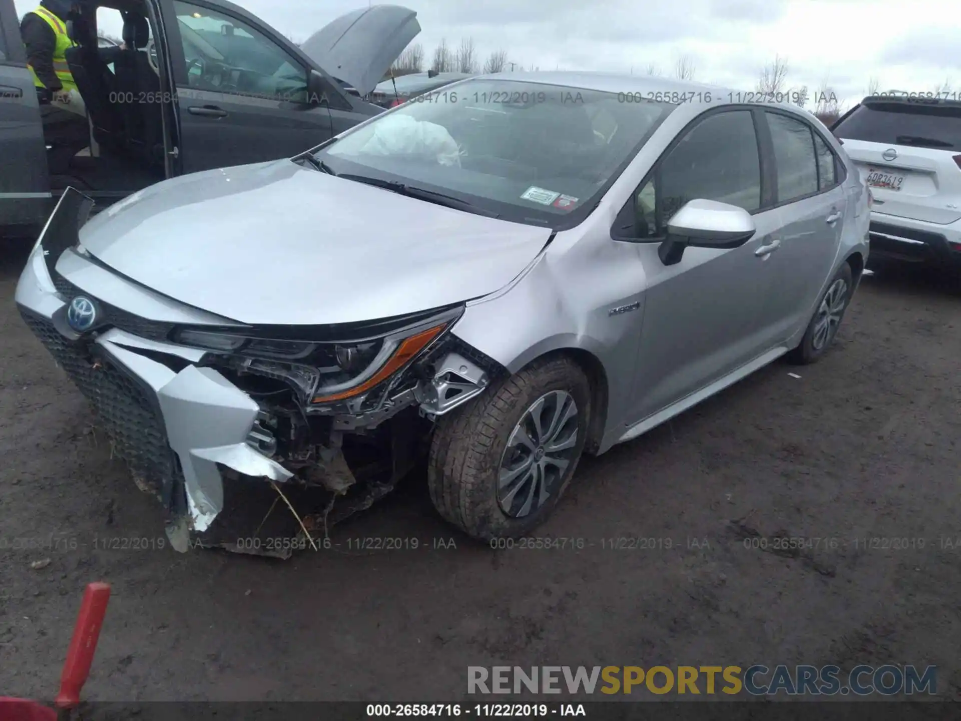 2 Photograph of a damaged car JTDEBRBE5LJ014052 TOYOTA COROLLA 2020