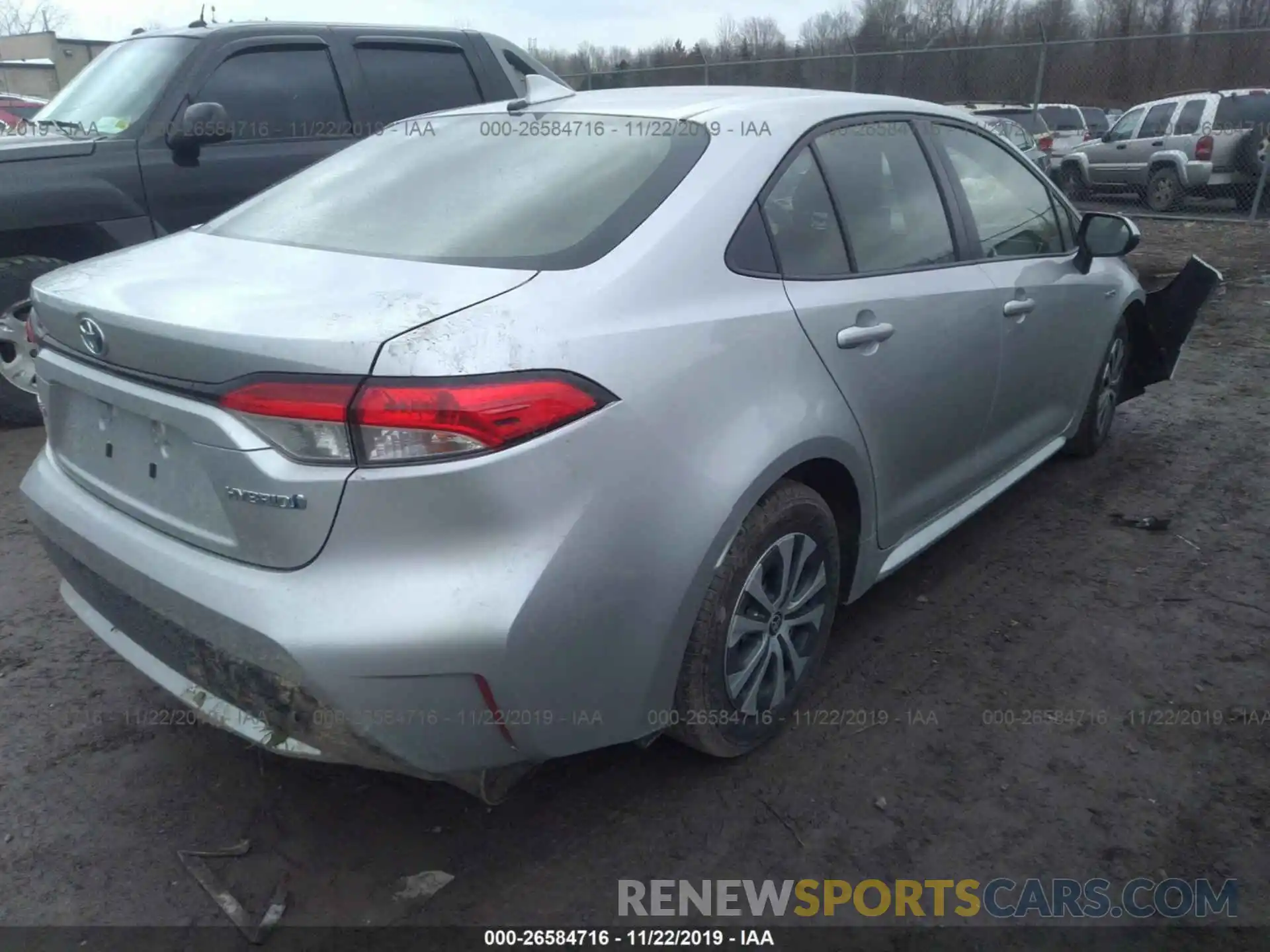 4 Photograph of a damaged car JTDEBRBE5LJ014052 TOYOTA COROLLA 2020