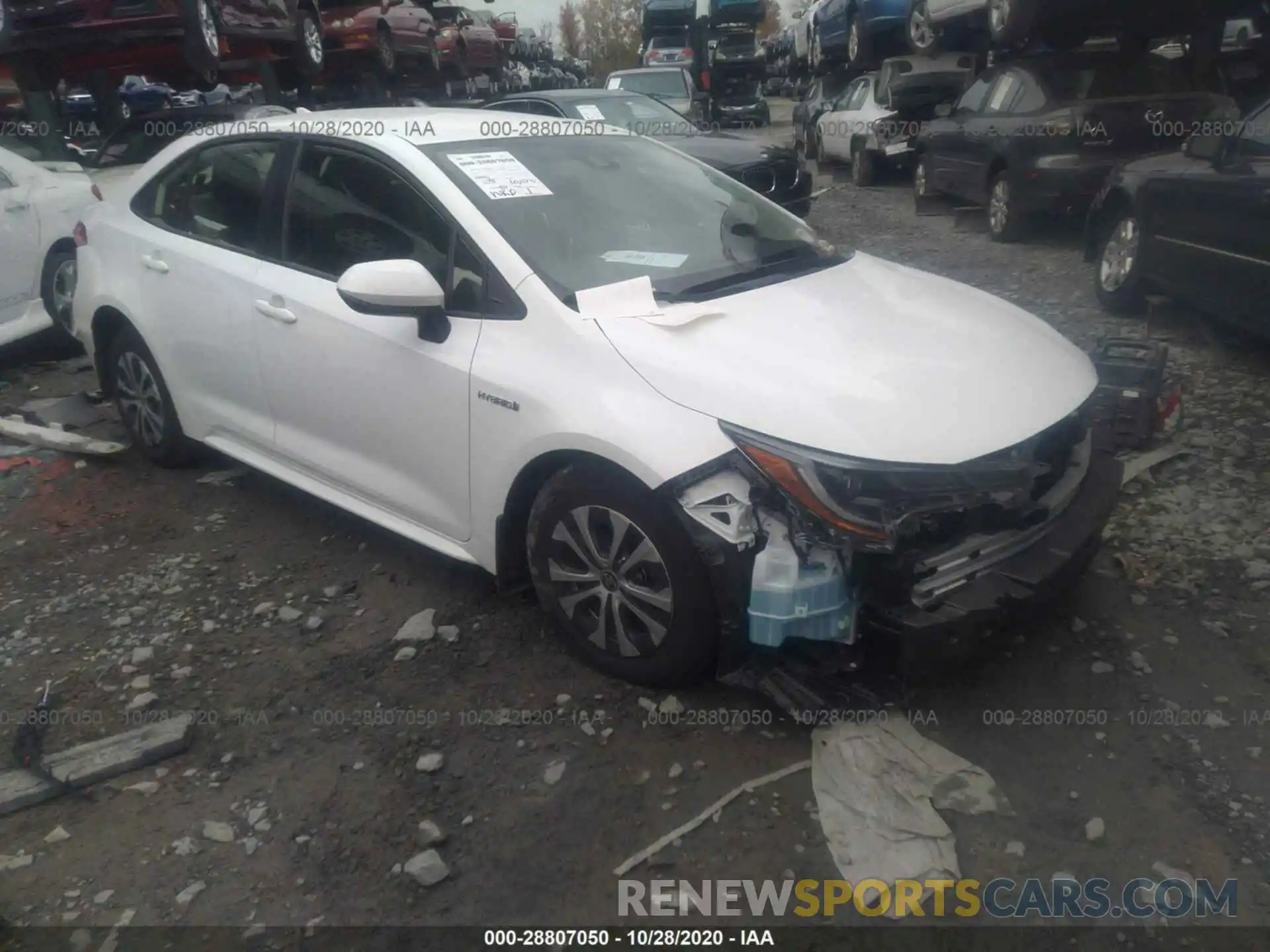 1 Photograph of a damaged car JTDEBRBE5LJ014911 TOYOTA COROLLA 2020