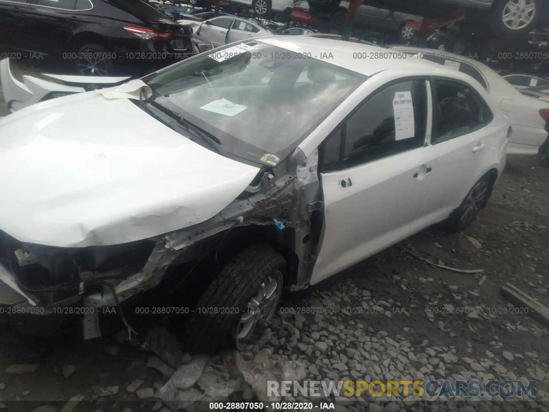 2 Photograph of a damaged car JTDEBRBE5LJ014911 TOYOTA COROLLA 2020