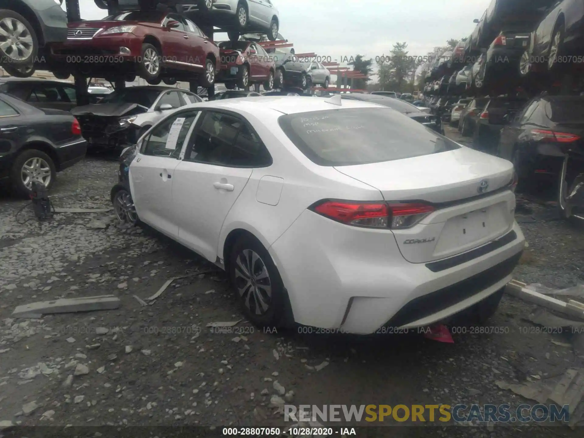 3 Photograph of a damaged car JTDEBRBE5LJ014911 TOYOTA COROLLA 2020