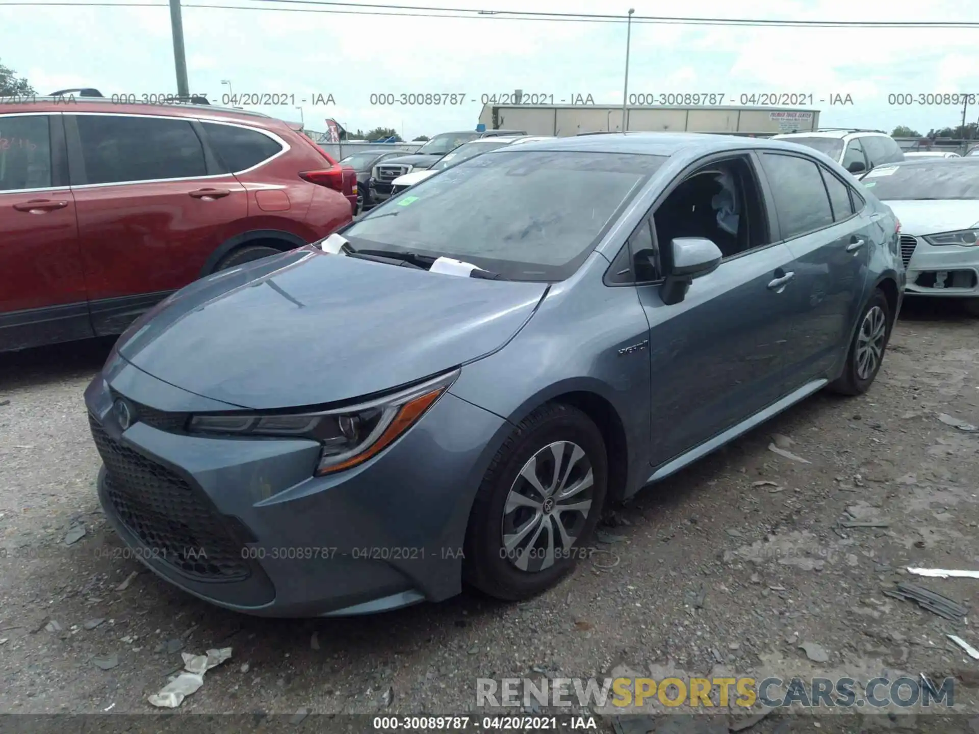 2 Photograph of a damaged car JTDEBRBE5LJ015055 TOYOTA COROLLA 2020