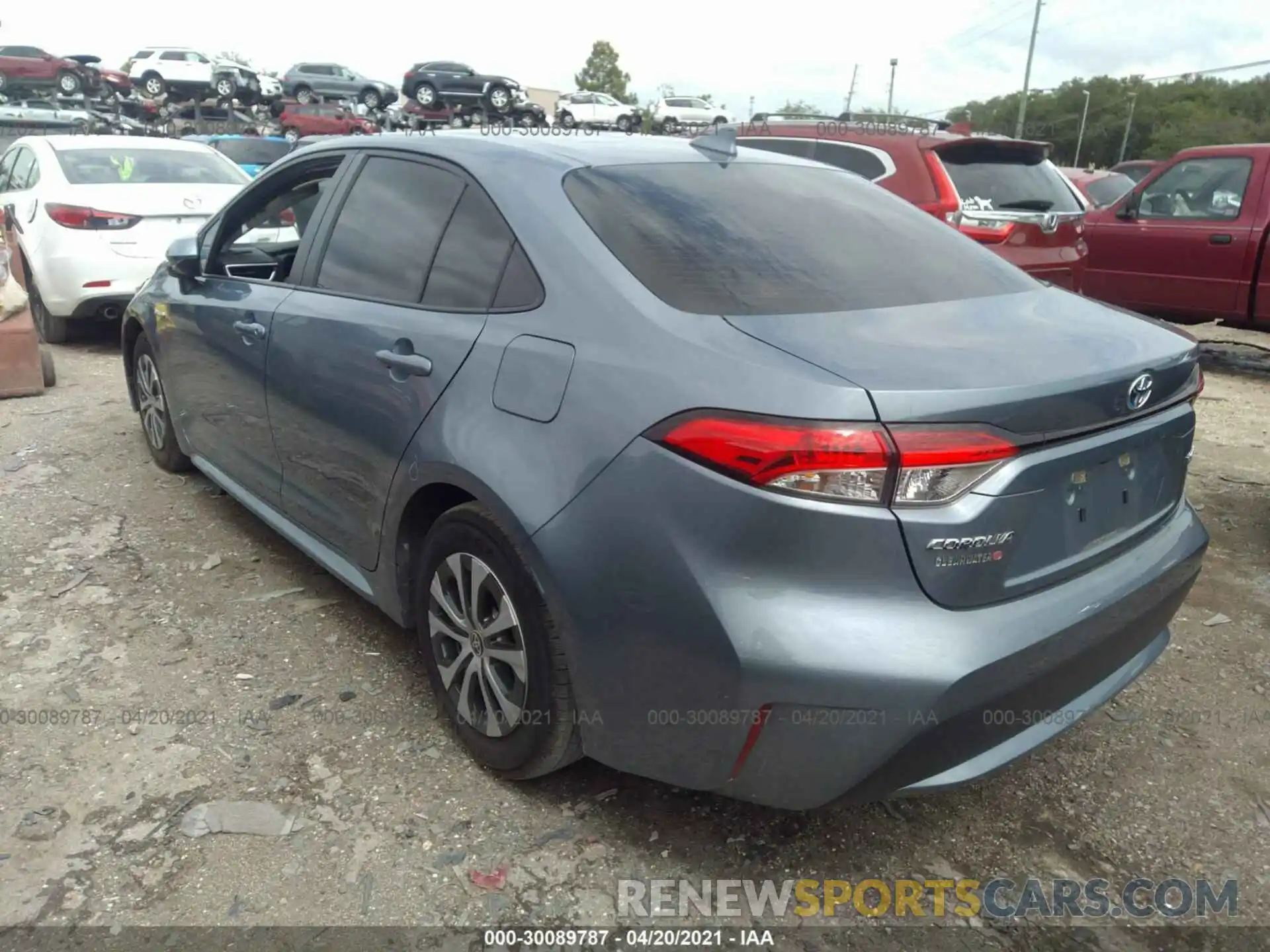 3 Photograph of a damaged car JTDEBRBE5LJ015055 TOYOTA COROLLA 2020