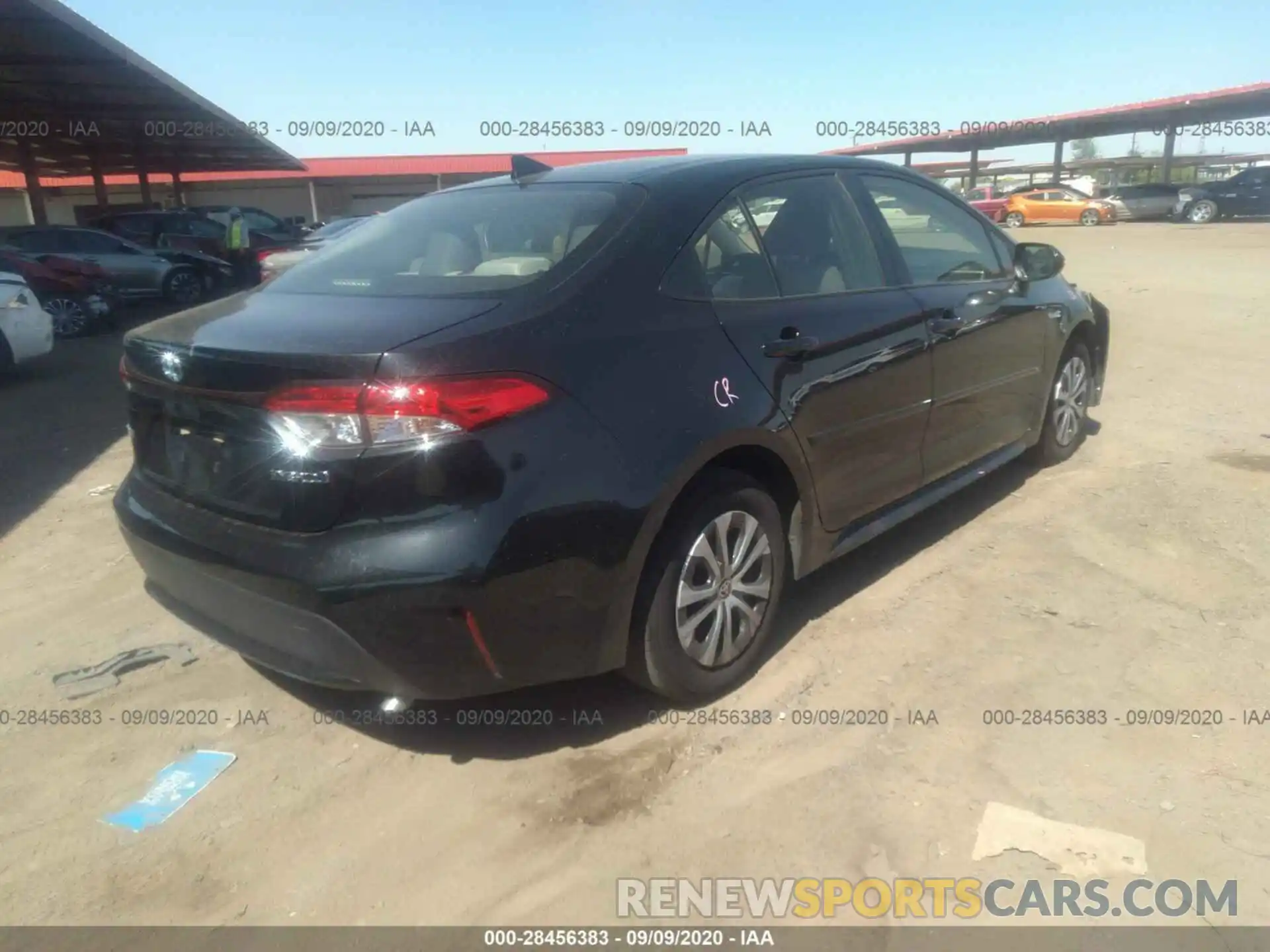 4 Photograph of a damaged car JTDEBRBE5LJ015329 TOYOTA COROLLA 2020