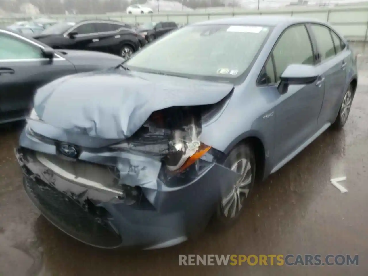 2 Photograph of a damaged car JTDEBRBE5LJ016576 TOYOTA COROLLA 2020