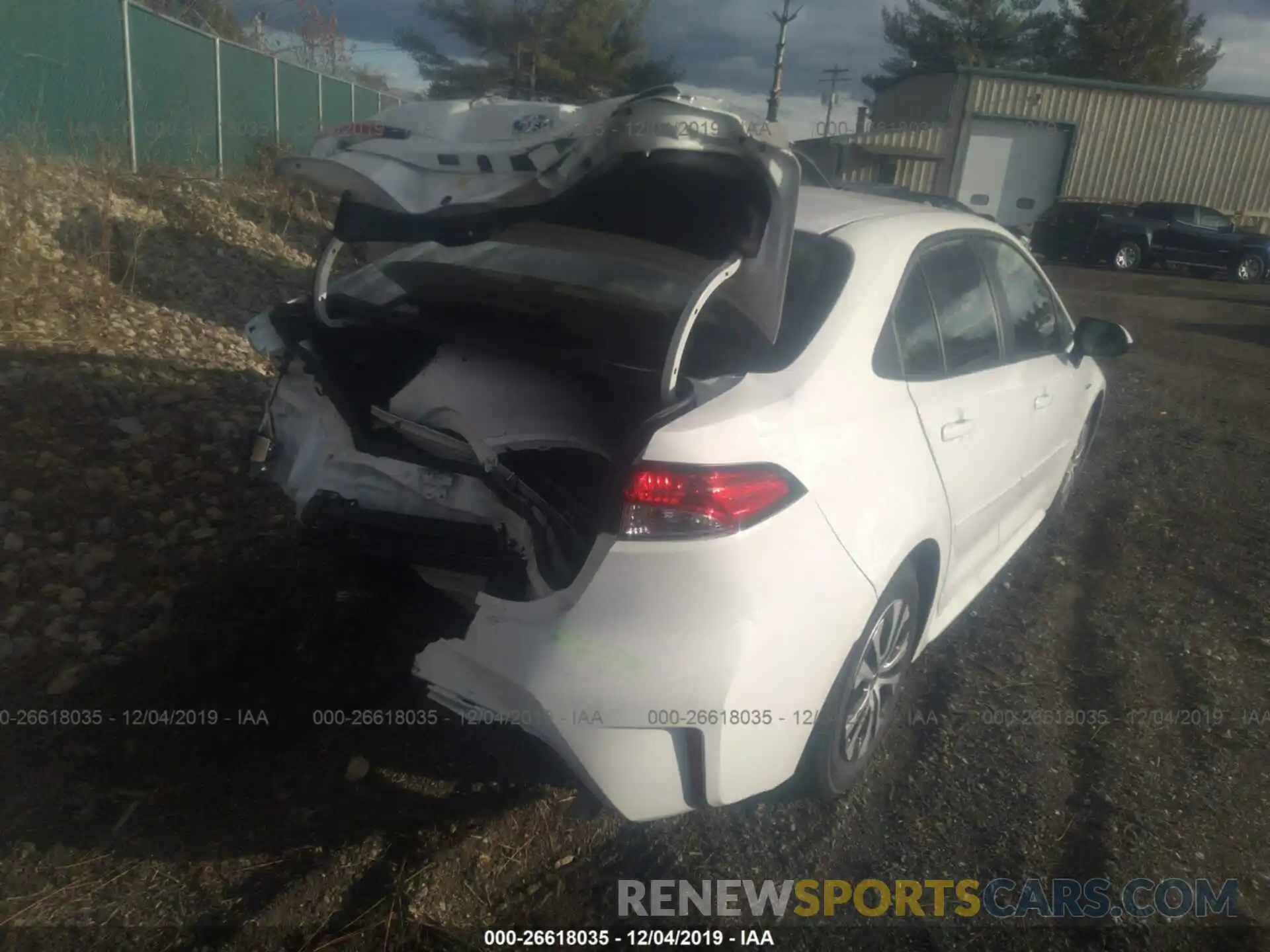 4 Фотография поврежденного автомобиля JTDEBRBE5LJ016805 TOYOTA COROLLA 2020