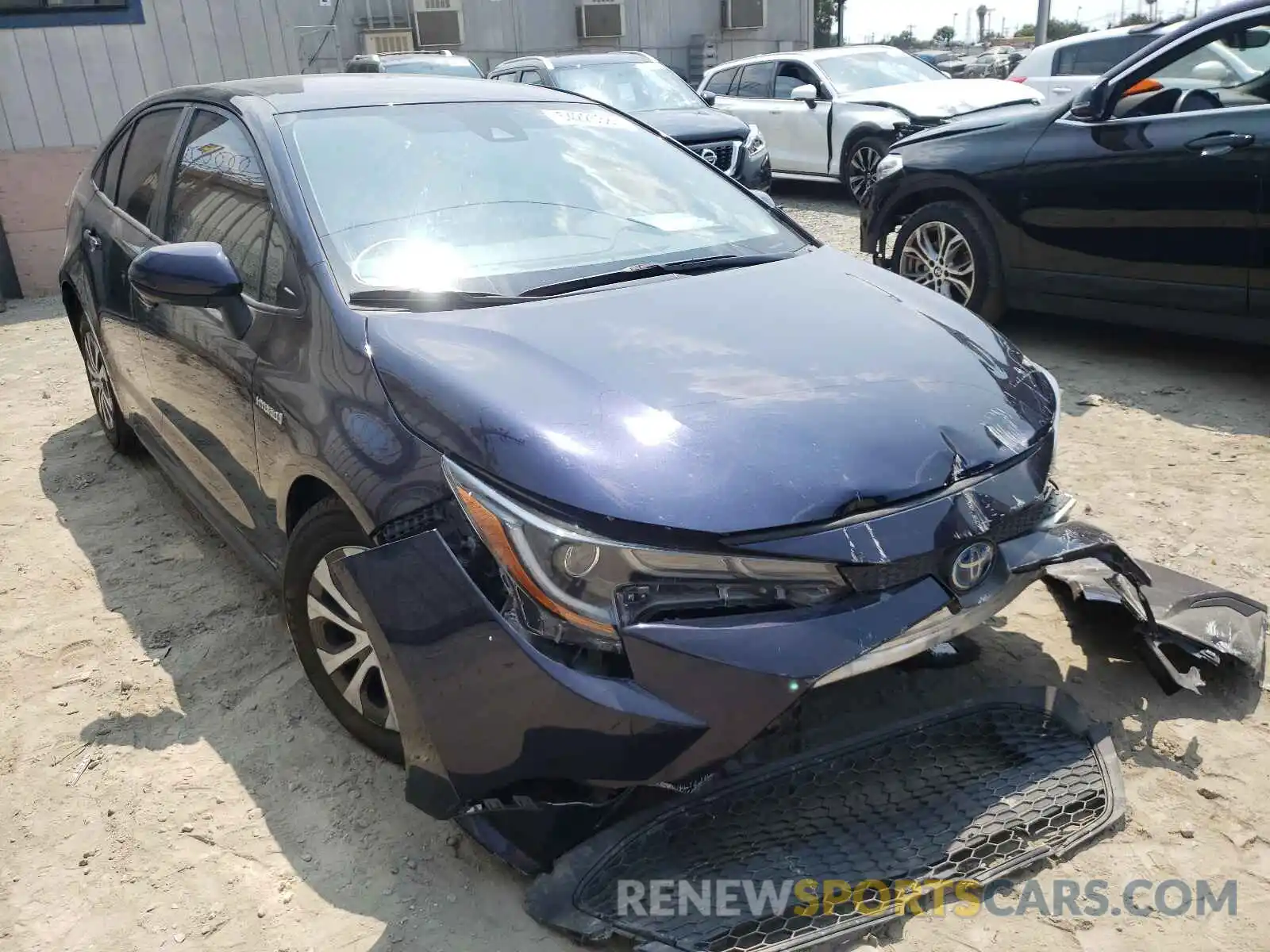 1 Photograph of a damaged car JTDEBRBE5LJ017596 TOYOTA COROLLA 2020