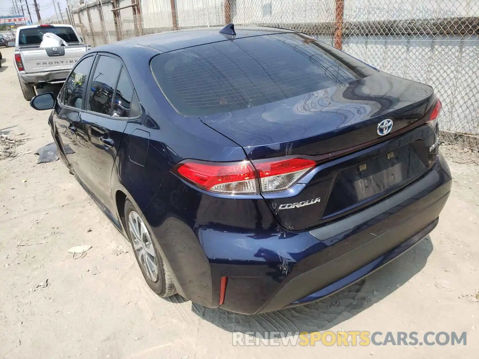 3 Photograph of a damaged car JTDEBRBE5LJ017596 TOYOTA COROLLA 2020