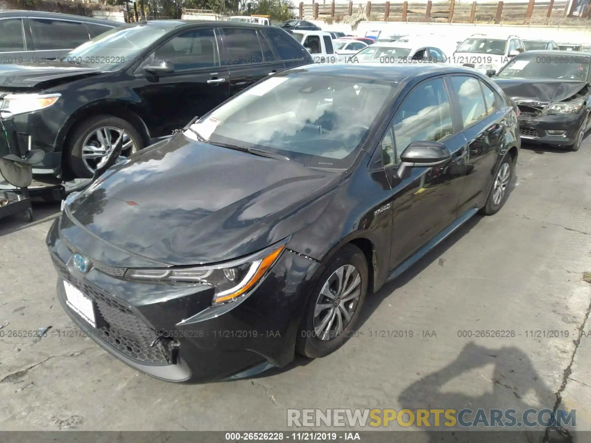 2 Photograph of a damaged car JTDEBRBE5LJ018327 TOYOTA COROLLA 2020