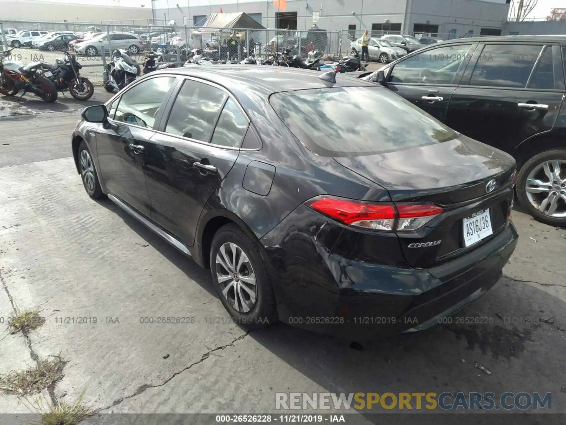 3 Photograph of a damaged car JTDEBRBE5LJ018327 TOYOTA COROLLA 2020