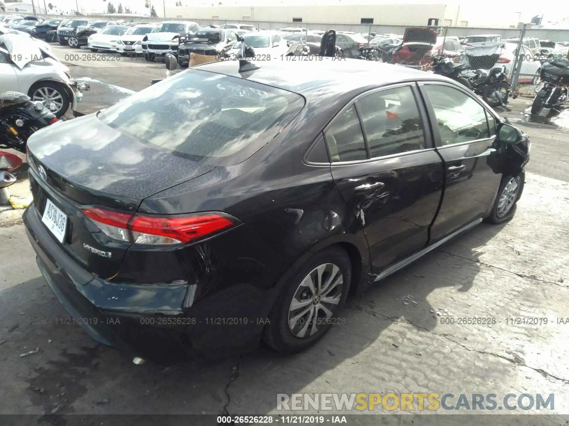 4 Photograph of a damaged car JTDEBRBE5LJ018327 TOYOTA COROLLA 2020