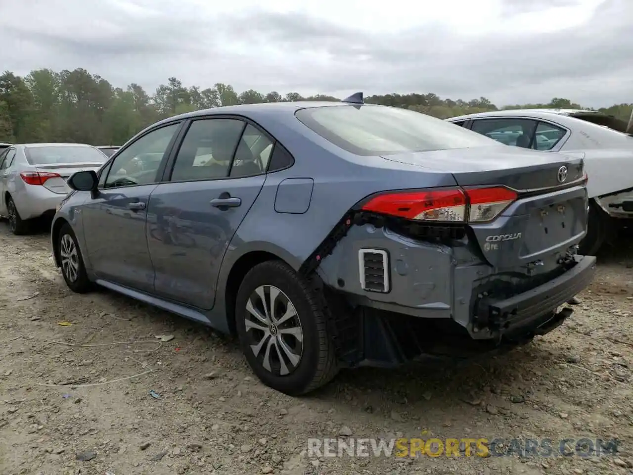 3 Photograph of a damaged car JTDEBRBE5LJ019316 TOYOTA COROLLA 2020