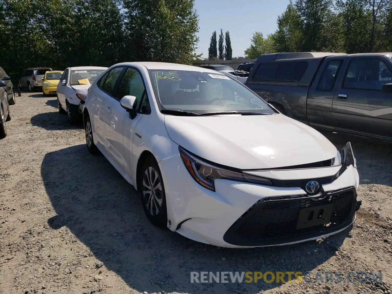 1 Photograph of a damaged car JTDEBRBE5LJ021907 TOYOTA COROLLA 2020