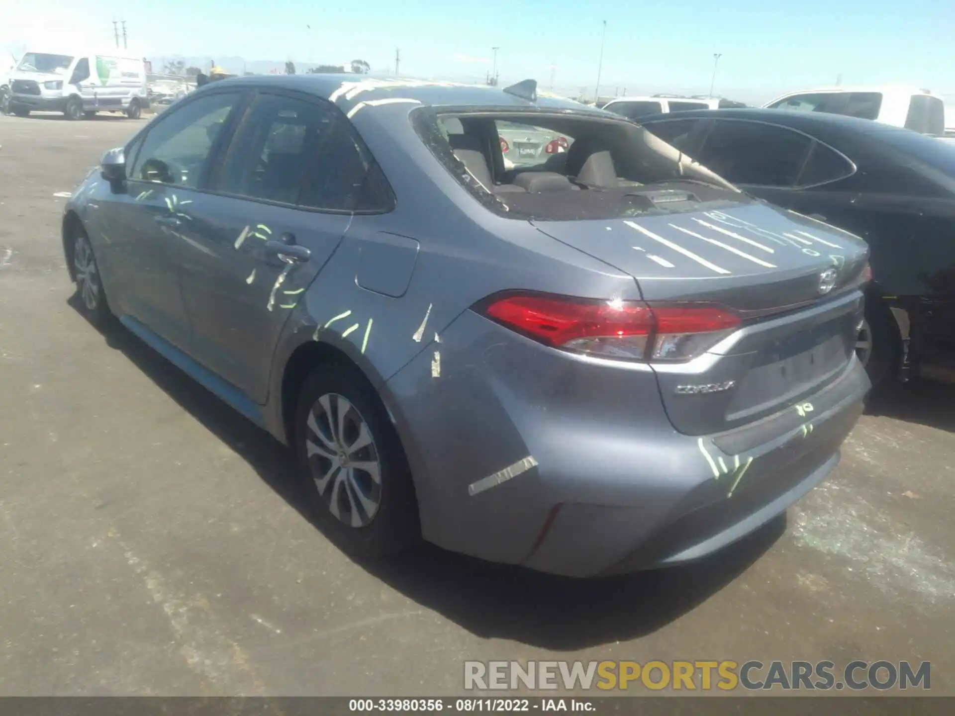 3 Photograph of a damaged car JTDEBRBE5LJ023088 TOYOTA COROLLA 2020