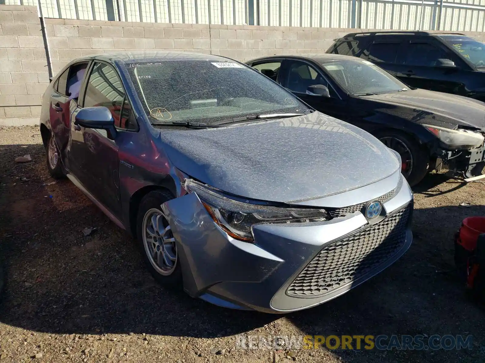 1 Photograph of a damaged car JTDEBRBE5LJ023429 TOYOTA COROLLA 2020