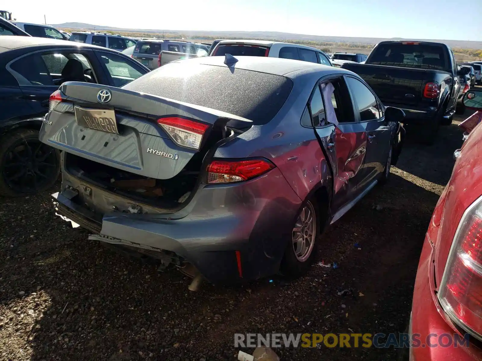 4 Photograph of a damaged car JTDEBRBE5LJ023429 TOYOTA COROLLA 2020