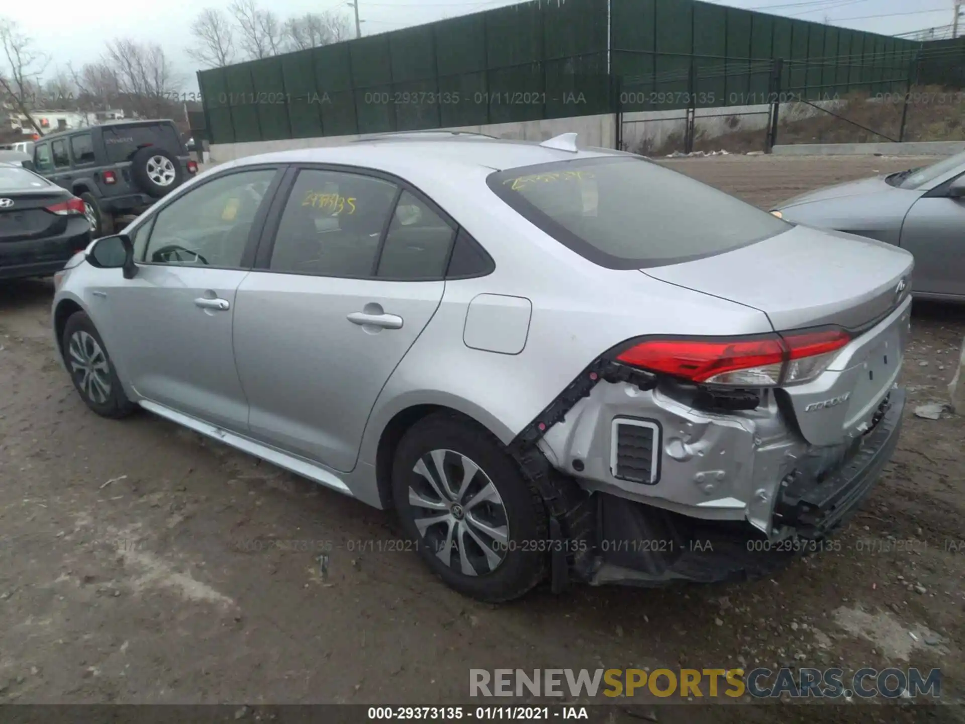 3 Photograph of a damaged car JTDEBRBE5LJ023432 TOYOTA COROLLA 2020