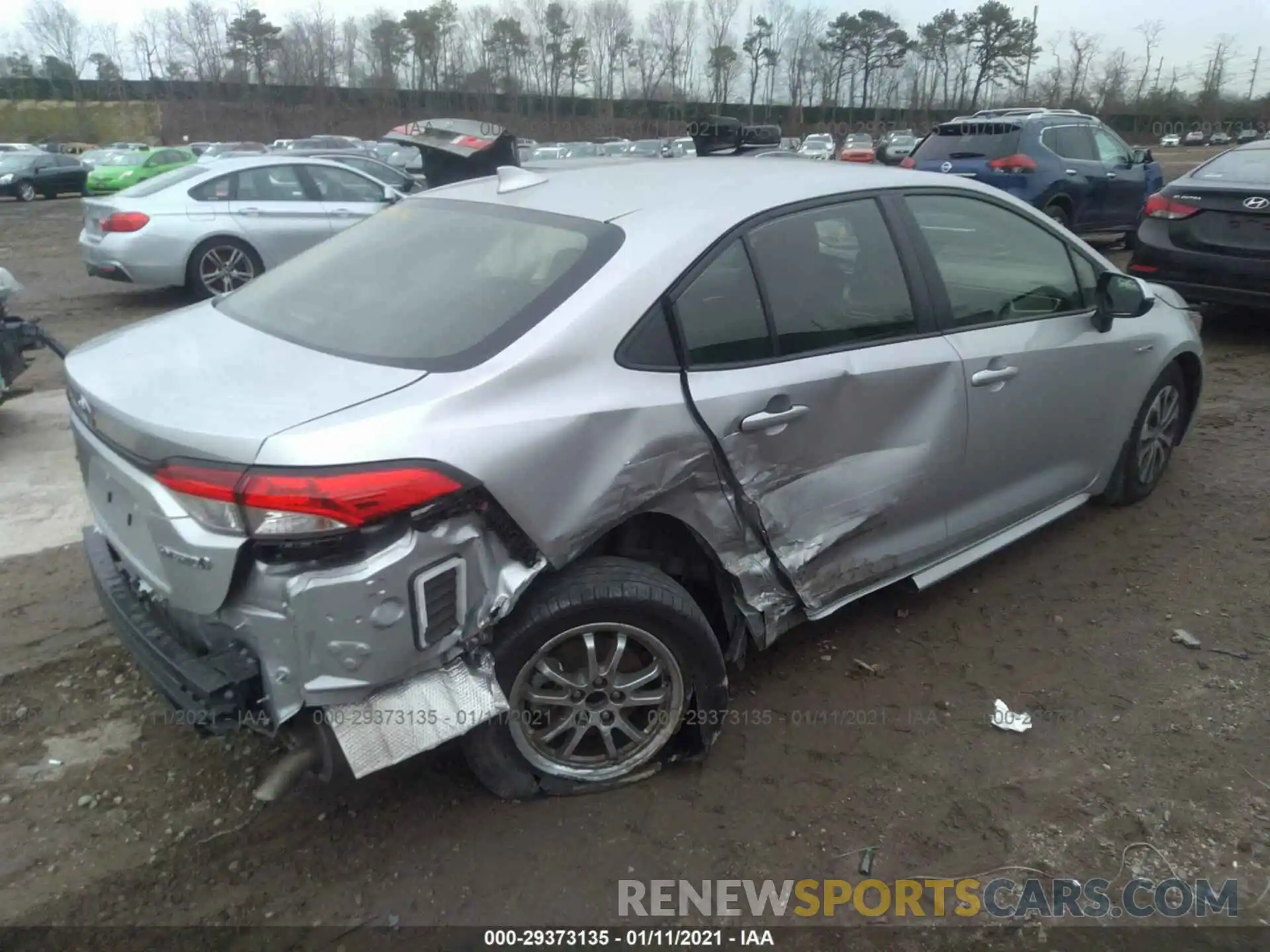 4 Photograph of a damaged car JTDEBRBE5LJ023432 TOYOTA COROLLA 2020