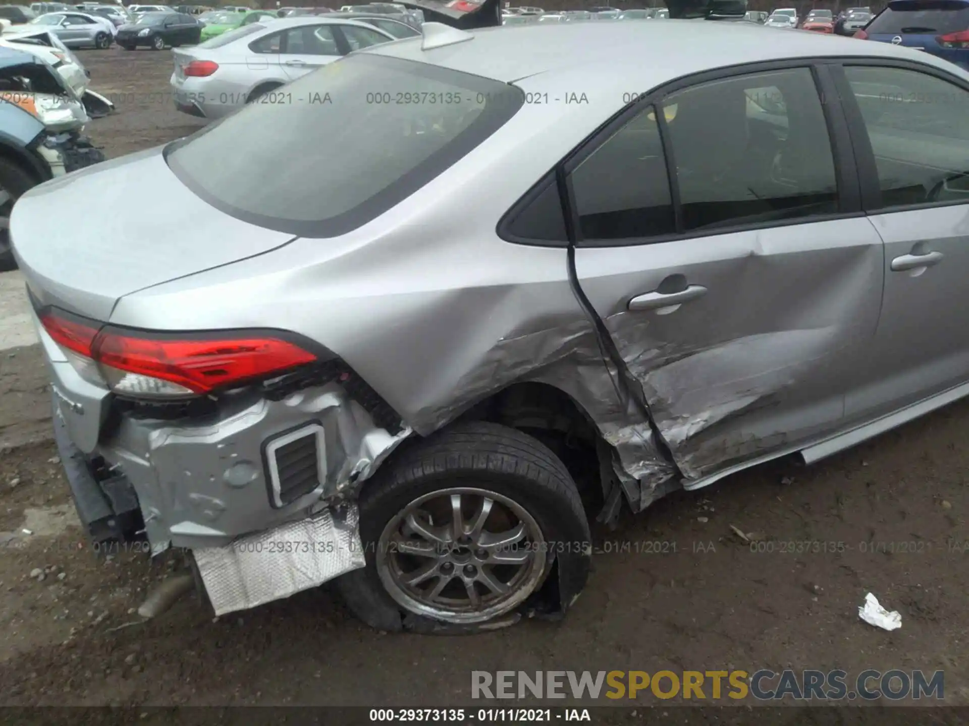 6 Photograph of a damaged car JTDEBRBE5LJ023432 TOYOTA COROLLA 2020