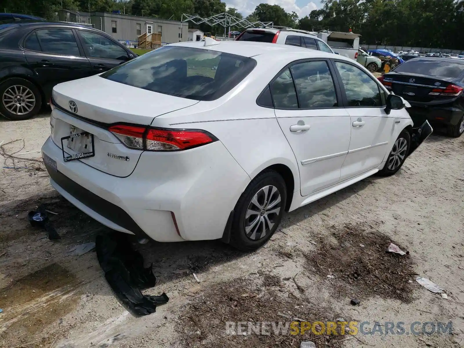 4 Photograph of a damaged car JTDEBRBE5LJ023771 TOYOTA COROLLA 2020