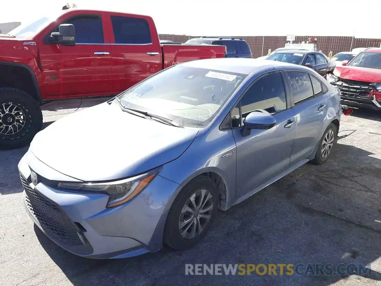 2 Photograph of a damaged car JTDEBRBE5LJ024452 TOYOTA COROLLA 2020