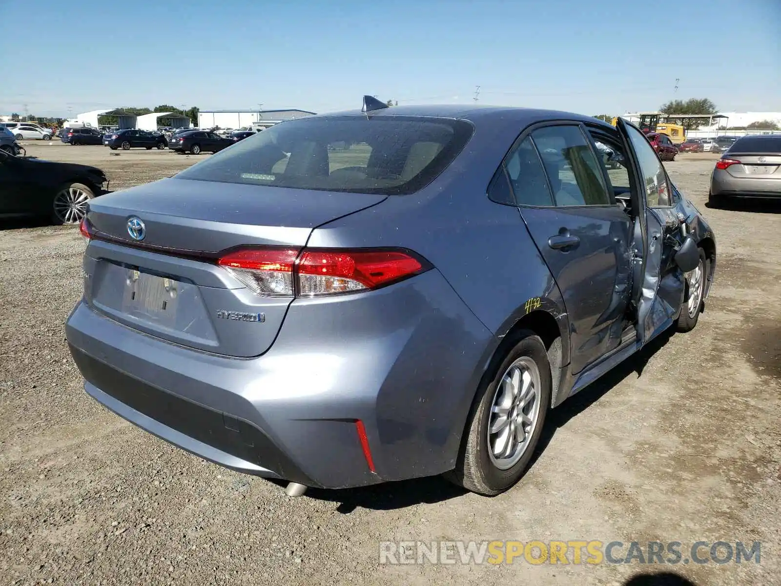 4 Photograph of a damaged car JTDEBRBE5LJ025150 TOYOTA COROLLA 2020