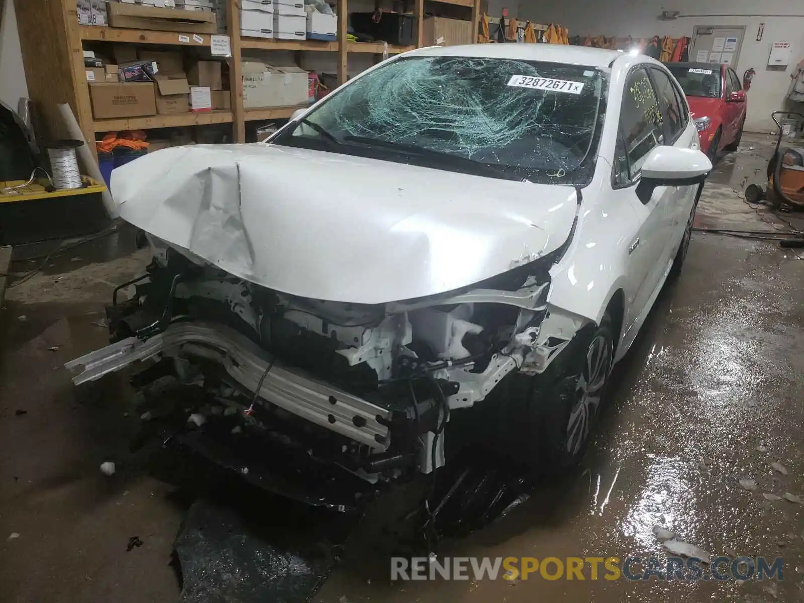 2 Photograph of a damaged car JTDEBRBE5LJ025388 TOYOTA COROLLA 2020