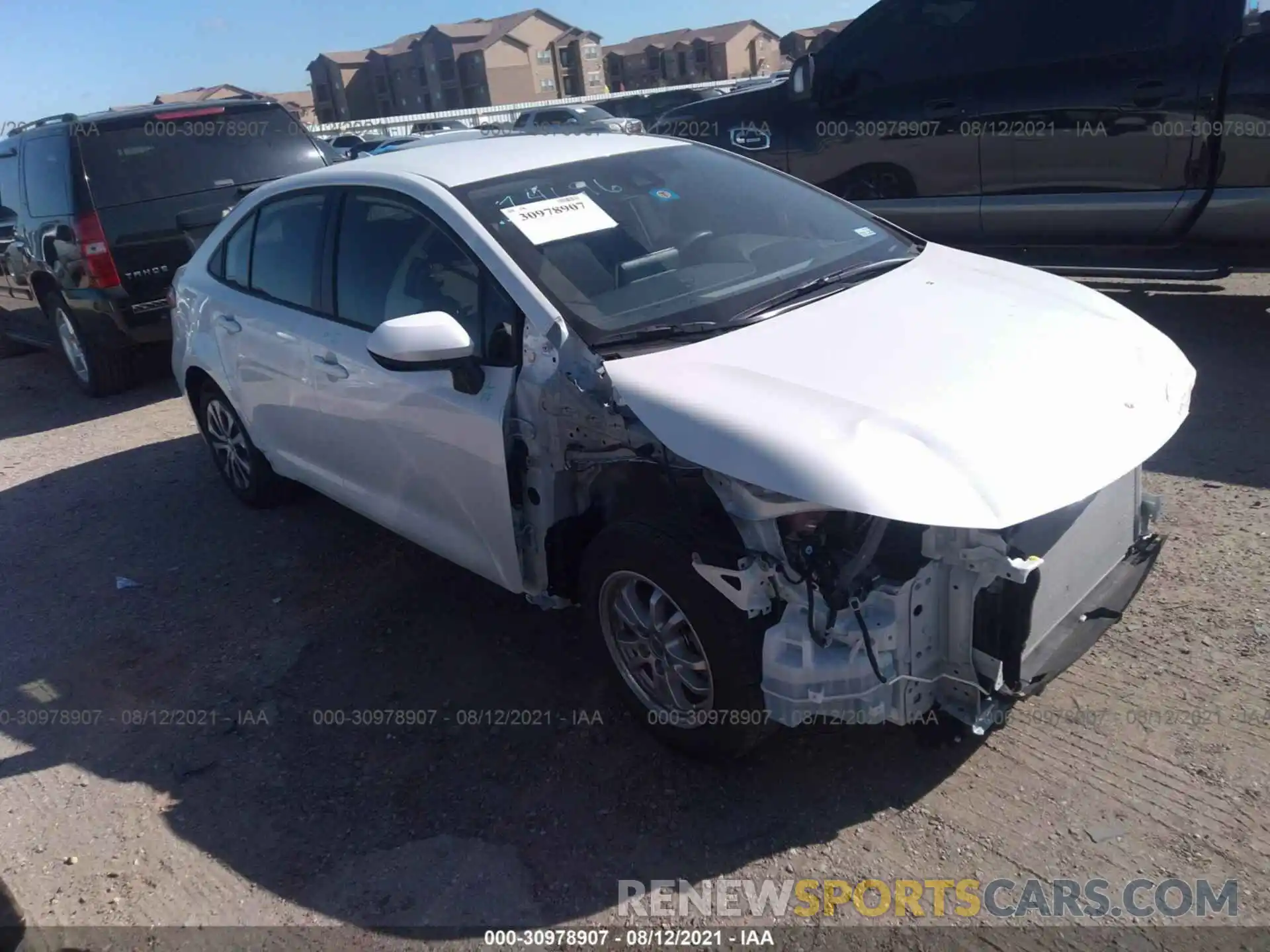 1 Photograph of a damaged car JTDEBRBE5LJ026332 TOYOTA COROLLA 2020