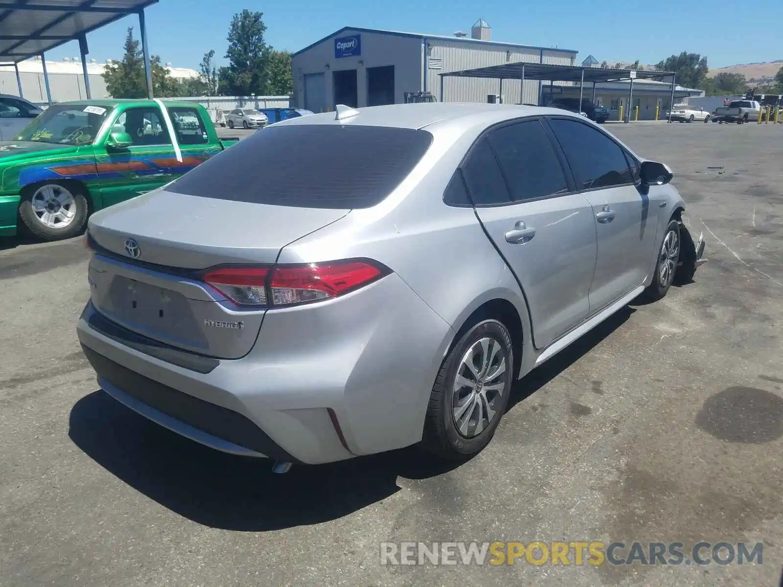 4 Photograph of a damaged car JTDEBRBE5LJ026492 TOYOTA COROLLA 2020