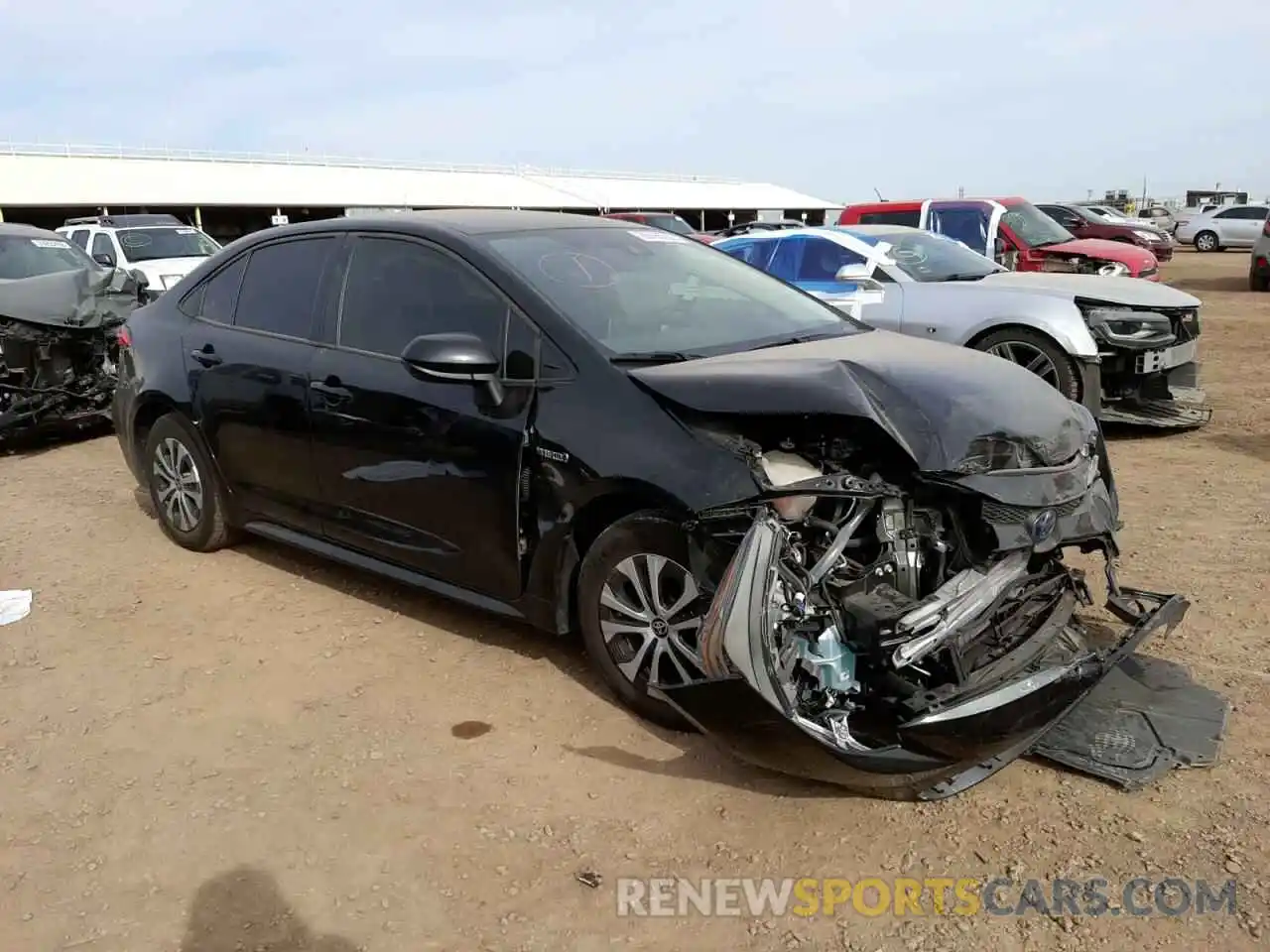 1 Photograph of a damaged car JTDEBRBE5LJ026637 TOYOTA COROLLA 2020