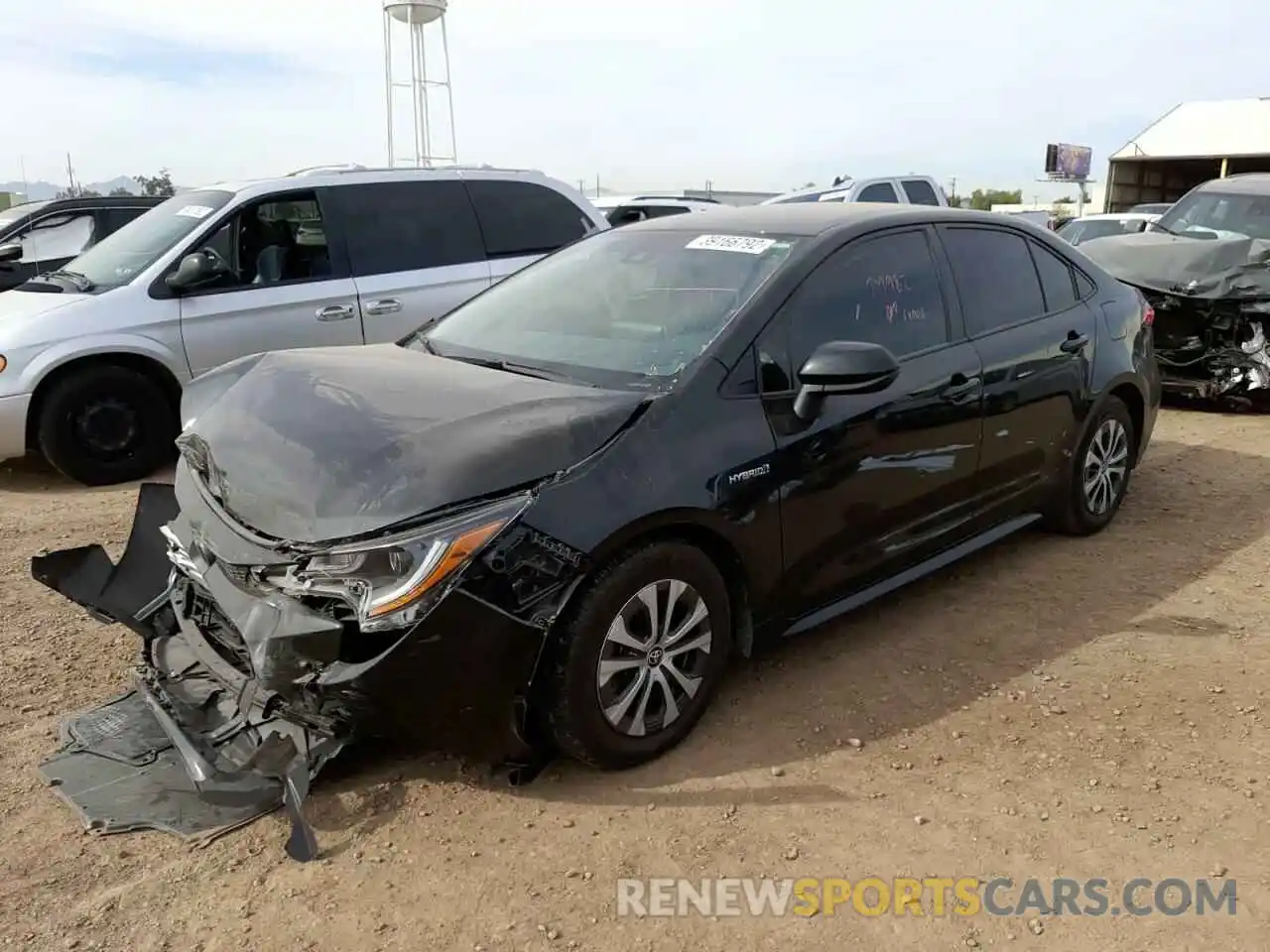 2 Photograph of a damaged car JTDEBRBE5LJ026637 TOYOTA COROLLA 2020