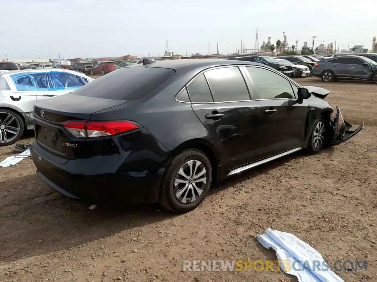 4 Photograph of a damaged car JTDEBRBE5LJ026637 TOYOTA COROLLA 2020