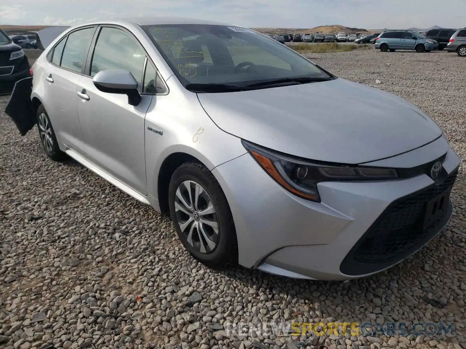 1 Photograph of a damaged car JTDEBRBE5LJ027142 TOYOTA COROLLA 2020