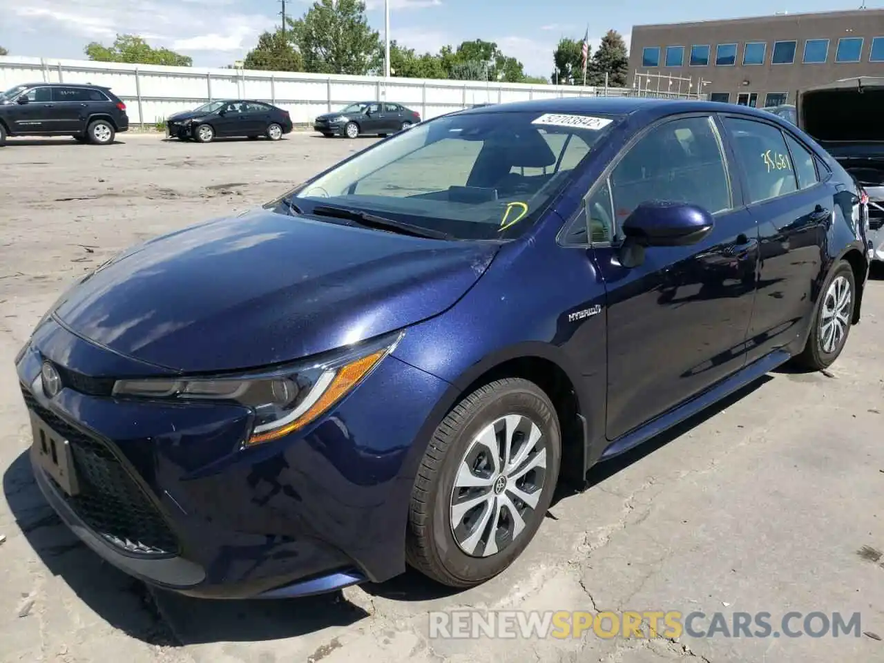 2 Photograph of a damaged car JTDEBRBE5LJ027691 TOYOTA COROLLA 2020