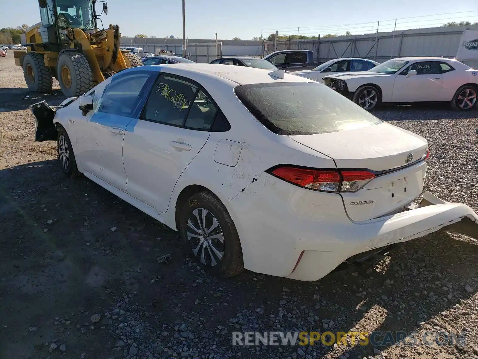 3 Photograph of a damaged car JTDEBRBE5LJ027772 TOYOTA COROLLA 2020