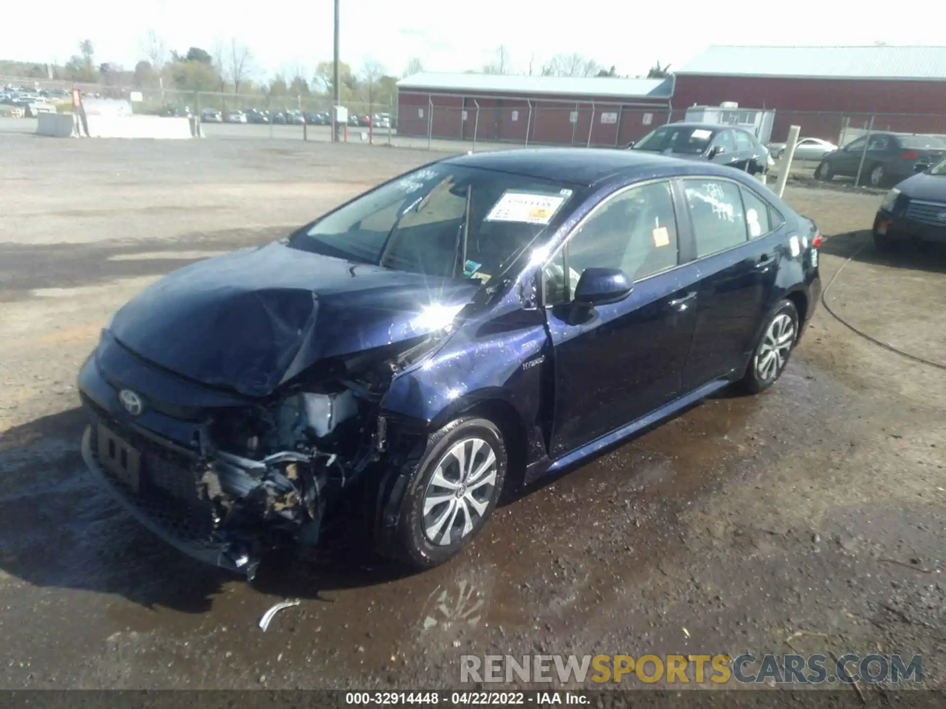 2 Photograph of a damaged car JTDEBRBE5LJ027870 TOYOTA COROLLA 2020