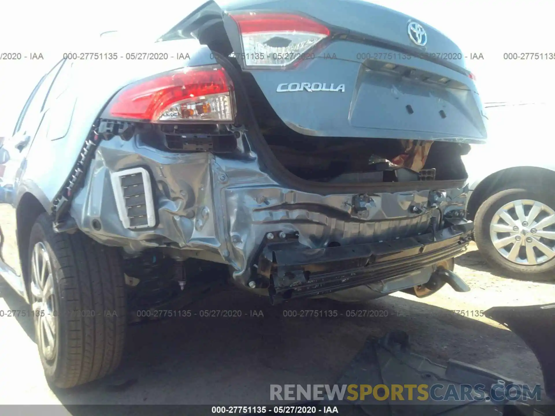 6 Photograph of a damaged car JTDEBRBE5LJ028436 TOYOTA COROLLA 2020